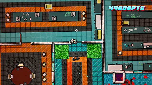 Na koniec poziomu czeka cię walka z dwoma strzelcami i jednym przeciwnikiem z bronią białą - Scene 12 - Death Wish | Act 3 - Climax | Hotline Miami 2 Wrong Number - Hotline Miami 2: Wrong Number - poradnik do gry