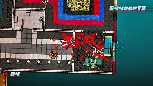 Po zabiciu wszystkich skorzystaj z windy i idź na dach - Scene 12 - Death Wish | Act 3 - Climax | Hotline Miami 2 Wrong Number - Hotline Miami 2: Wrong Number - poradnik do gry