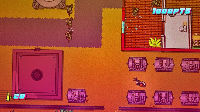Po masakrze idź do budynku po prawej i zabij wszystkich ocalałych wrogów - Scene 16 - Casualties | Act 4 - Falling | Hotline Miami 2 Wrong Number - Hotline Miami 2: Wrong Number - poradnik do gry