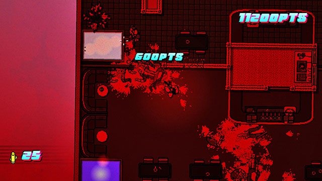 Ostatni strzelec znajduje się w górnej, prawej części planszy - Scene 21 - Seizure | Act 6 - Catastrophe | Hotline Miami 2 Wrong Number - Hotline Miami 2: Wrong Number - poradnik do gry