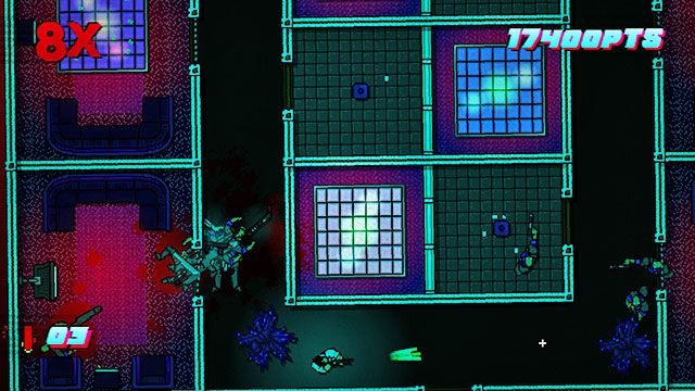 Na końcu korytarza uważaj na strzelców - Scene 21 - Seizure | Act 6 - Catastrophe | Hotline Miami 2 Wrong Number - Hotline Miami 2: Wrong Number - poradnik do gry