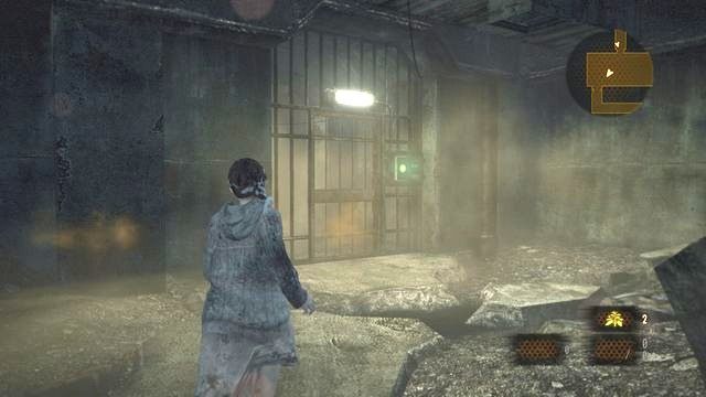 Po przywróceniu zasilania zamknięta wcześniej bramka będzie otwarta. - Podążaj za Alex pod ziemię | Metamorfoza - Barry | Resident Evil Revelations 2 - Resident Evil: Revelations 2 - Kolonia Karna - poradnik do gry