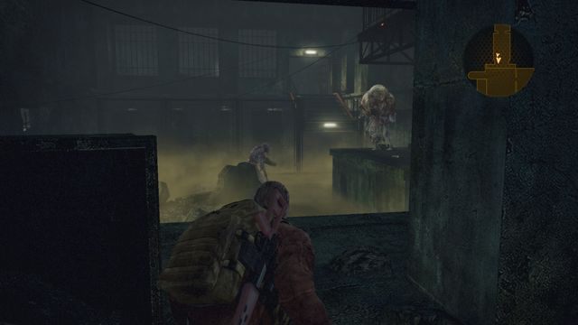 Mimo unoszącego się gazu warto pokusić się o ciche wyeliminowanie choćby jednego przeciwnika. - Podążaj za Alex | Metamorfoza - Barry | Resident Evil Revelations 2 - Resident Evil: Revelations 2 - Kolonia Karna - poradnik do gry