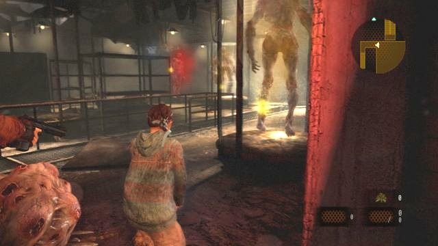 Podczas powrotu na górę uważaj na przeciwników. - Znajdź Alex - c.d, po zdobyciu Klucza z emblematem | Metamorfoza - Barry - Resident Evil: Revelations 2 - Kolonia Karna - poradnik do gry