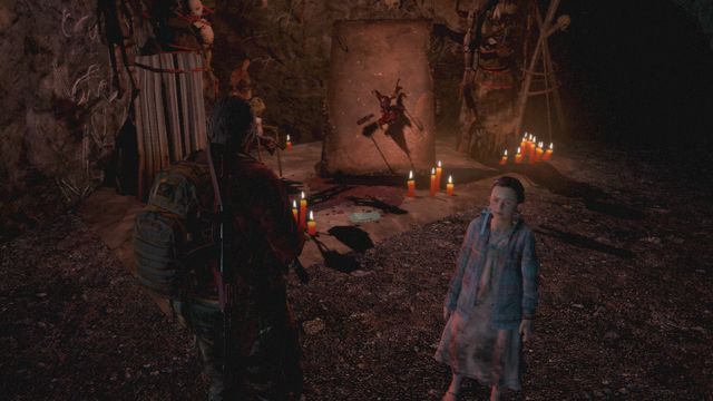 Kierując się na spotkanie z Alex, w miejscu, w którym zbudowany został niewielki ołtarz - Metamorfoza - Barry | Dokumenty | Resident Evil Revelations 2 - Resident Evil: Revelations 2 - Kolonia Karna - poradnik do gry