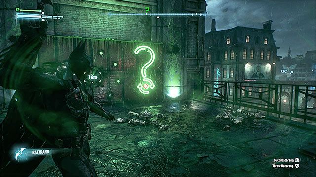 Trafiaj w pytajnik żeby naprawiać roboty - Trofea Człowieka-Zagadki na wyspie Bleake Island (1-18) | Wyspa Bleake Island - Batman Arkham Knight - poradnik do gry