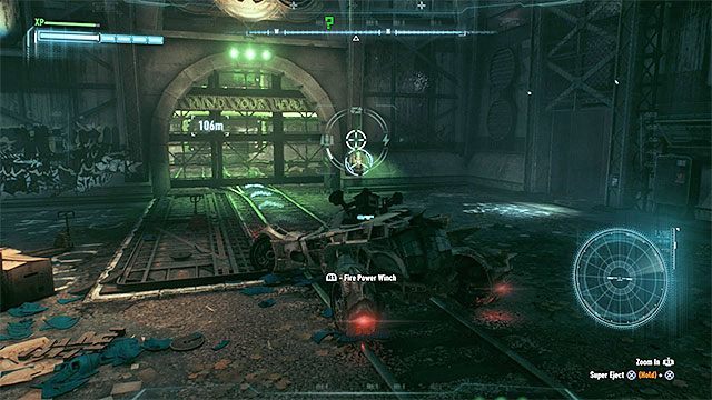 Brama prowadząca do miejsca rozwiązania zagadki - Trofea Człowieka-Zagadki na wyspie Bleake Island (1-18) | Wyspa Bleake Island - Batman Arkham Knight - poradnik do gry