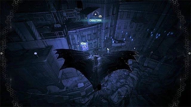 Do odnalezienia osłabionej ściany możesz użyć trybu detektywa - Trofea Człowieka-Zagadki na wyspie Bleake Island (19-36) | Wyspa Bleake Island - Batman Arkham Knight - poradnik do gry