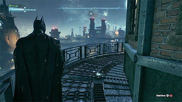 Dotrzyj na szczyt latarni morskiej - Trofea Człowieka-Zagadki na wyspie Founders Island (1-16) | Wyspa Founders Island - Batman Arkham Knight - poradnik do gry