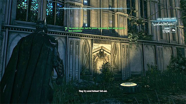 Zbadaj wszystkie ściany kościoła - Zagadki słowne na wyspie Founders Island | Wyspa Founders Island - Batman Arkham Knight - poradnik do gry