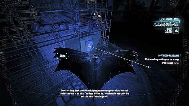 Odszukaj osłabioną ścianę u podstawy statuy Pani Gotham - Trofea Człowieka-Zagadki na wyspie Miagani Island (20-38) | Wyspa Miagani Island - Batman Arkham Knight - poradnik do gry