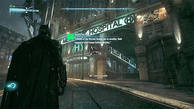 Zeskanuj logo szpitala z większej odległości - Zagadki słowne na wyspie Miagani Island | Wyspa Miagani Island - Batman Arkham Knight - poradnik do gry