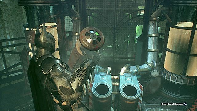 Cylindry musisz przenosić w inne miejsca - Powstrzymanie Stracha na Wróble przed wysadzeniem fabryki ACE Chemicals | Główny wątek fabularny - Batman Arkham Knight - poradnik do gry