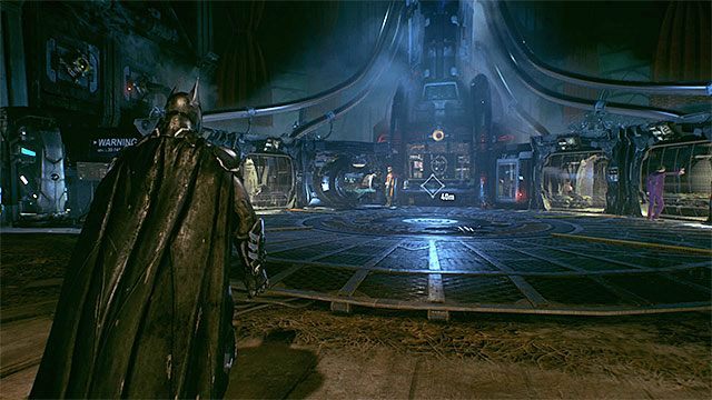 Dotrzyj do głównej sali - możesz się tu spotkać z Robinem i użyć batkomputera - Zapoznanie się z oddziałami rycerza Arkham w studiu filmowym Panessa | Główny wątek fabularny - Batman Arkham Knight - poradnik do gry