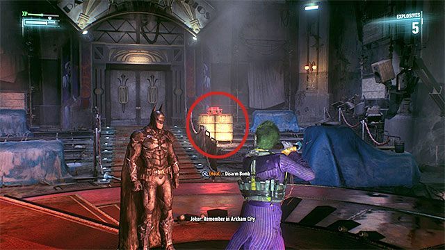 Miejsce rozbrojenia pierwszej bomby - Johnny Charisma | Pojedynki z bossami w Batman Arkham Knight - Batman Arkham Knight - poradnik do gry