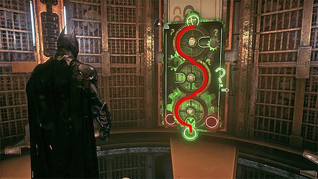 Wymagane gadżety: urządzenie do zdalnego hakowania, batarang - Trofea Człowieka-Zagadki w bazie rycerza Arkham (11-21) | Sekrety - Baza rycerza Arkham - Batman Arkham Knight - poradnik do gry