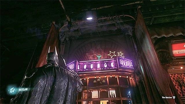 Trofeum leży na dachu baru - Trofea Człowieka-Zagadki w bazie rycerza Arkham (11-21) | Sekrety - Baza rycerza Arkham - Batman Arkham Knight - poradnik do gry