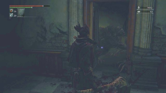 Wilkołaki zaklinowane w drzwiach nie będą stanowiły większego problemu. - Górny Rewir Katedralny | Opis przejścia Bloodborne - Bloodborne - poradnik do gry