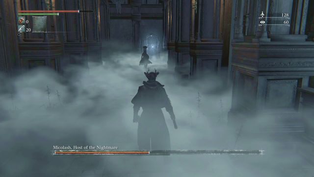 Micolash lubi uciekać przez lustra. - Micolash, gospodarz koszmaru | Bossowie w Bloodborne - Bloodborne - poradnik do gry