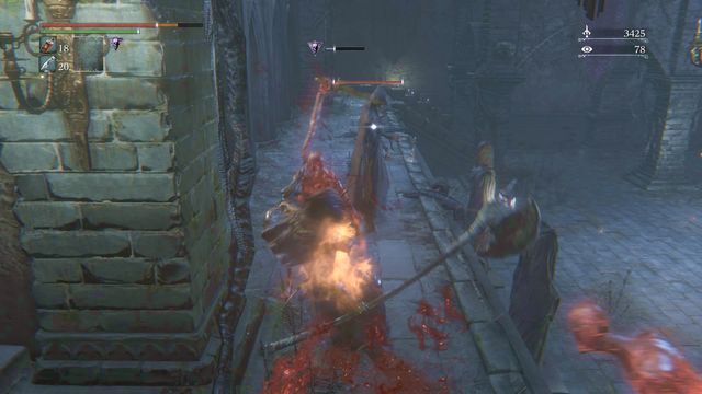 Pamiętaj o zabijaniu wrogów przywołujących czerwonych pomocników. - Lochy Kielicha w Bloodborne - Bloodborne - poradnik do gry