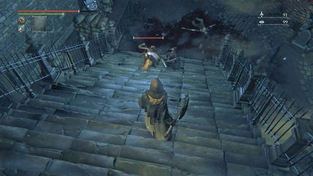 Pomóż Eileen podczas walki w Grobowcu Oedona. - Eileen | Zadania poboczne w Bloodborne - Bloodborne - poradnik do gry