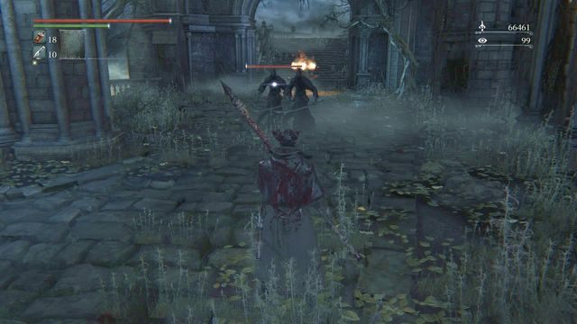 Nie daj się otoczyć przeciwnikom, cały czas lekko się cofając. - Koszmar Mensisa | Opis przejścia Bloodborne - Bloodborne - poradnik do gry