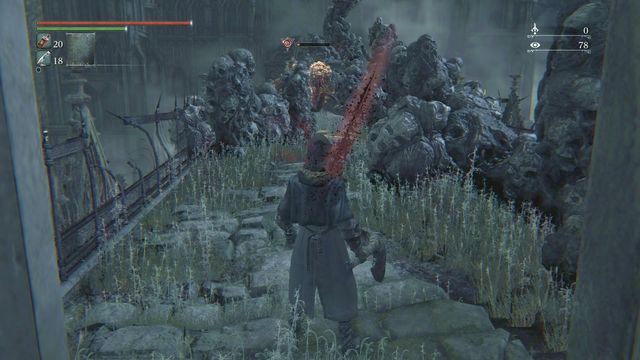 Zaraz po wejściu na most musisz uważać na szał. - Koszmar Mensisa | Opis przejścia Bloodborne - Bloodborne - poradnik do gry
