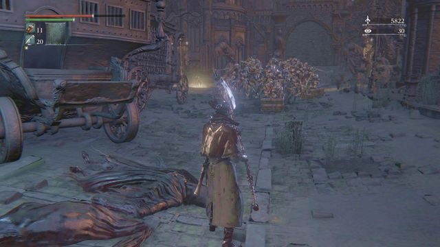 Podejdź przeciwników od tyłu. - Yahargul, Niewidzialna wioska - Kaplica Yahargul | Opis przejścia Bloodborne - Bloodborne - poradnik do gry