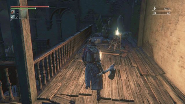 Ciało na górze skrywa ciekawy zestaw. - Stare Yharnam | Opis przejścia Bloodborne - Bloodborne - poradnik do gry