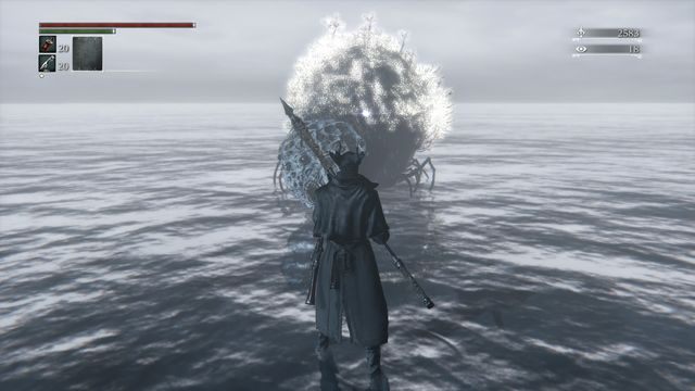 Podczas pierwszej wizyty sam musisz zainicjować walkę. - Rom, Tępy pająk | Bossowie w Bloodborne - Bloodborne - poradnik do gry