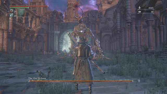 Przygotowywanie ataku sygnalizowane podniesieniem obu rąk. - Odrodzony | Bossowie w Bloodborne - Bloodborne - poradnik do gry