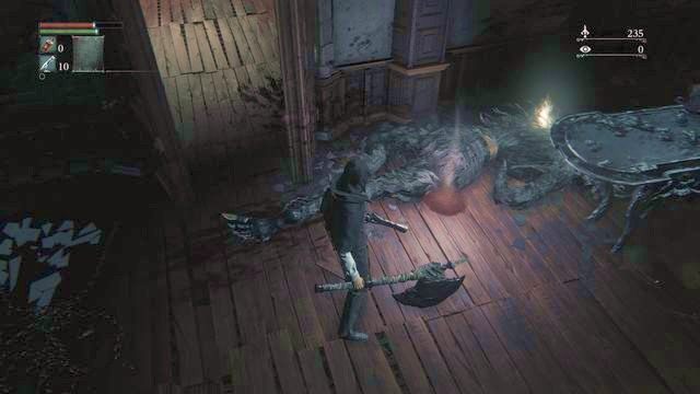 Tętnienia znajdziesz w plamie krwi na ziemi, w miejscu wcześniejszej śmierci. - Śmierć w Bloodborne - Bloodborne - poradnik do gry