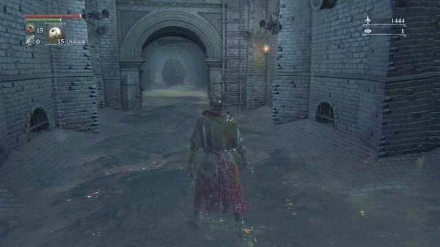 Drabina w ściekach, prowadząca do windy. - Jak ominąć wilkołaki na Wielkim Moście w Bloodborne? - Bloodborne - poradnik do gry