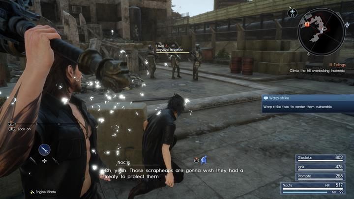 Imperialni używają broni palnej, więc szybko skróć dystans - Chapter 1 - Departure | Solucja Final Fantasy XV - Final Fantasy XV - poradnik do gry