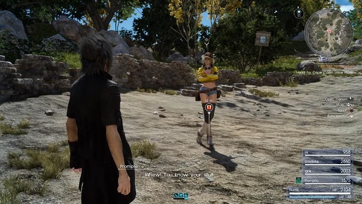 Na miejscu czeka Cię kilka rozmów - Chapter 6 - A Way Forward | Solucja Final Fantasy XV - Final Fantasy XV - poradnik do gry