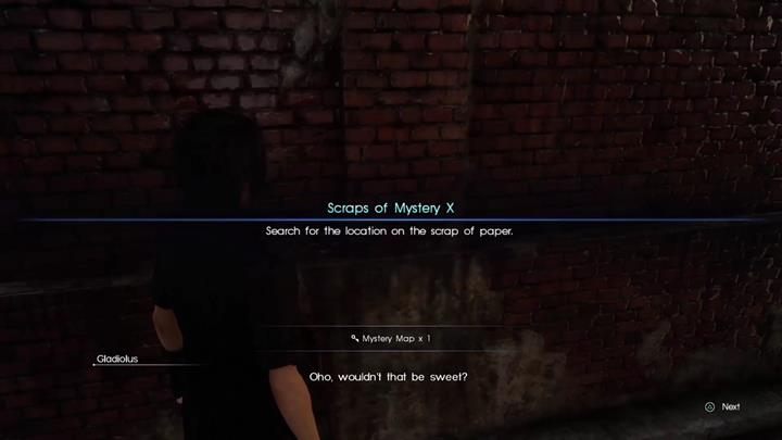 Wystarczy podejść do samochodu i wykorzystać repair kit - Scraps of Mystery | Solucja Final Fantasy XV - Final Fantasy XV - poradnik do gry