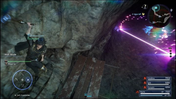 Widok z punktu zaczepienia. - Daurell Caverns | Solucja Final Fantasy XV - Final Fantasy XV - poradnik do gry