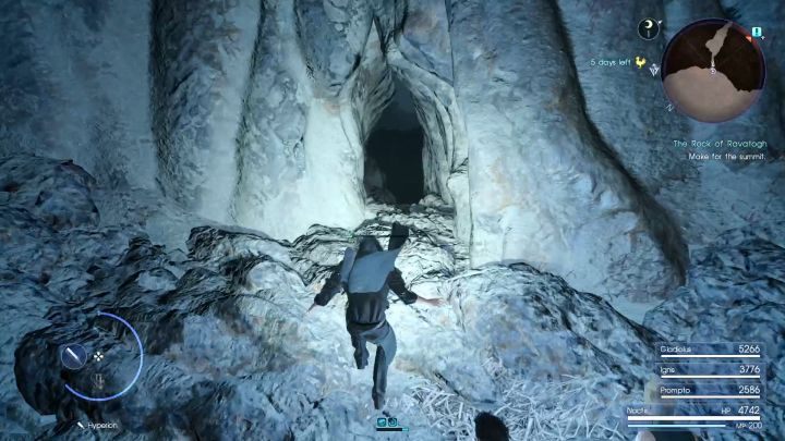 Wąskie przejście prowadzące do Royal Tomb. - Rock of Ravatogh | Solucja Final Fantasy XV - Final Fantasy XV - poradnik do gry
