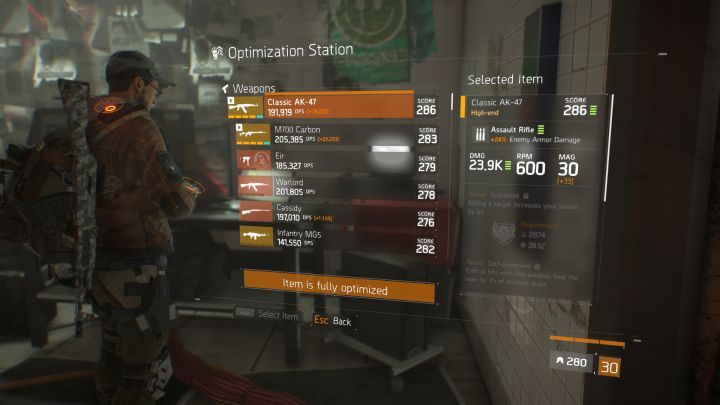 Niestety, przedmiotów nie da się optymalizować bez końca. - Ulepszanie sprzętu w The Division | Kluczowe mechanizmy rozgrywki - The Division - poradnik do gry