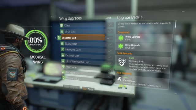 W pełni ulepszone Skrzydło Medyczne. - Skrzydło Medyczne | Baza Operacyjna w The Division - The Division - poradnik do gry