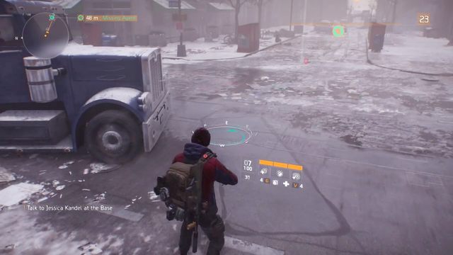 Koło niebieskiej ciężarówki zaczyna się trop... - Clinton [M5] | Dane wywiadowcze w The Division - The Division - poradnik do gry