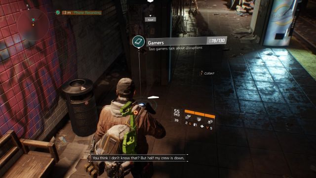 Jedno z dwóch nagrań znajdujących się pod ziemią. - Times Square [M6] | Dane wywiadowcze w The Division - The Division - poradnik do gry