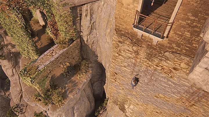 Zjedź na linie i zacznij biegać po ścianie - Uncharted 4 Kres Złodzieja: Rozdział 6 Złodziejska krew - solucja, opis przejścia - Uncharted 4: Kres Złodzieja - poradnik do gry
