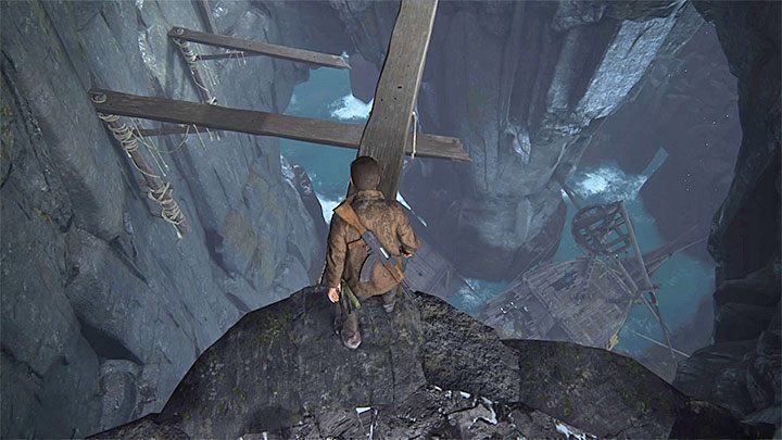 Ostrożnie przechodź po kolejnych belkach - Uncharted 4 Kres Złodzieja: Rozdział 8 Grób Henryego Averyego - solucja, opis przejścia - Uncharted 4: Kres Złodzieja - poradnik do gry