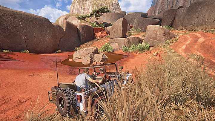 Po dotarciu do nowej lokacji zacznij kierować się w lewo - Uncharted 4 Kres Złodzieja: Rozdział 10 Dwanaście wież - solucja, opis przejścia - Uncharted 4: Kres Złodzieja - poradnik do gry