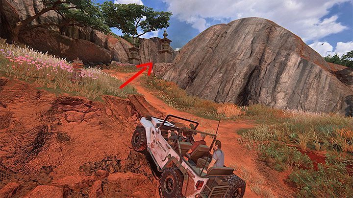 Po tym jak uznasz, że dostatecznie zbadałeś główny obszar mapy, możesz wyruszyć do punktu 7, czyli do przejścia prowadzącego w stronę mostu zwodzonego - Uncharted 4 Kres Złodzieja: Rozdział 10 Dwanaście wież - solucja, opis przejścia - Uncharted 4: Kres Złodzieja - poradnik do gry