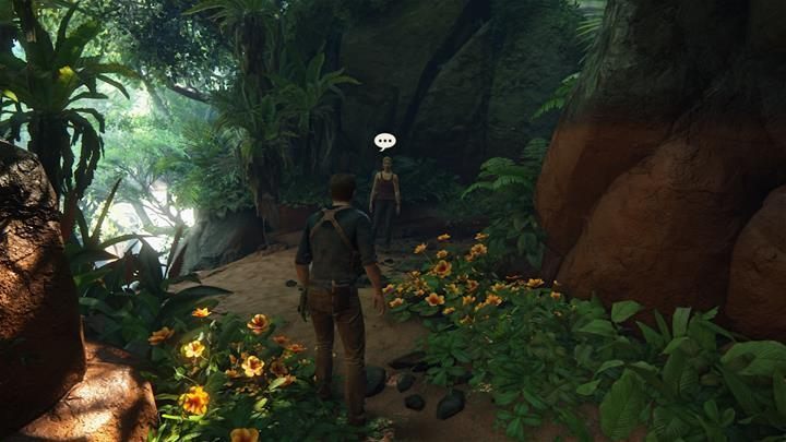 Elanę, co jakiś czas będzie chciała z Tobą przeprowadzić krótką rozmowę - Uncharted 4 Kres Złodzieja: Rozdział 17 Na dobre i na złe - solucja, opis przejścia - Uncharted 4: Kres Złodzieja - poradnik do gry