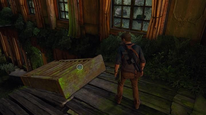 Zrzuć regał do wody, by Elenę mogła do Ciebie dołączyć - Uncharted 4 Kres Złodzieja: Rozdział 18 New Devon - solucja, opis przejścia - Uncharted 4: Kres Złodzieja - poradnik do gry
