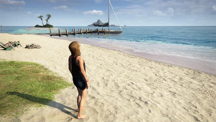 Na molo możesz odbyć ostatnią opcjonalną konwersację w grze - Uncharted 4 Kres Złodzieja: Epilog - solucja, opis przejścia - Uncharted 4: Kres Złodzieja - poradnik do gry