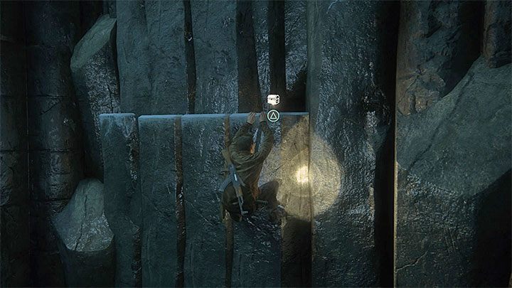 Przemieszczaj się w dół dzięki chwytaniu się kolejnych krawędzi - Uncharted 4 Kres Złodzieja: Ci, którzy zasłużą... - wszystkie skarby - Uncharted 4: Kres Złodzieja - poradnik do gry